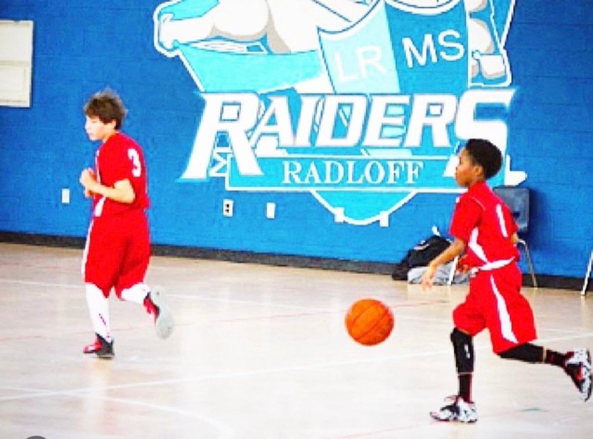 Nine Vicious playing basketball in 6th grade