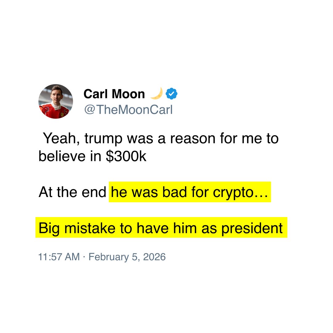 factpostnews's tweet image. Crypto influencer responds to historic bitcoin crash:

"At the end [Trump] was bad for crypto... Big mistake to have him as president"