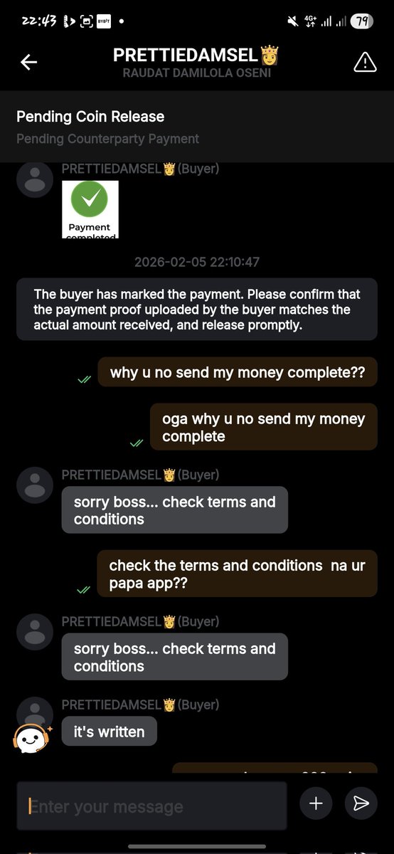 FaruqCrypto01's tweet image. p2p Boiis make una respect una self oo