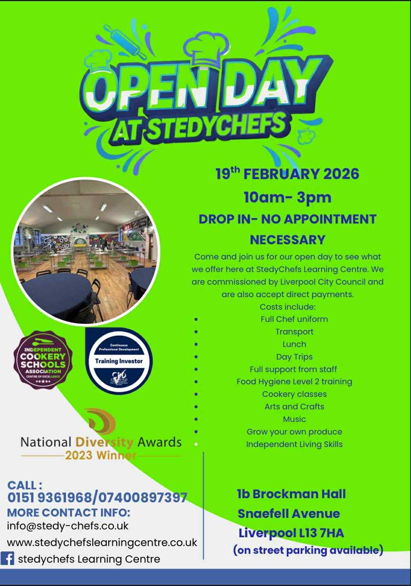 Have a look 👀 folks. The <a href="/stedychefs/">Stedychefs</a> team provide outstanding support to budding chefs. See you at the open day!