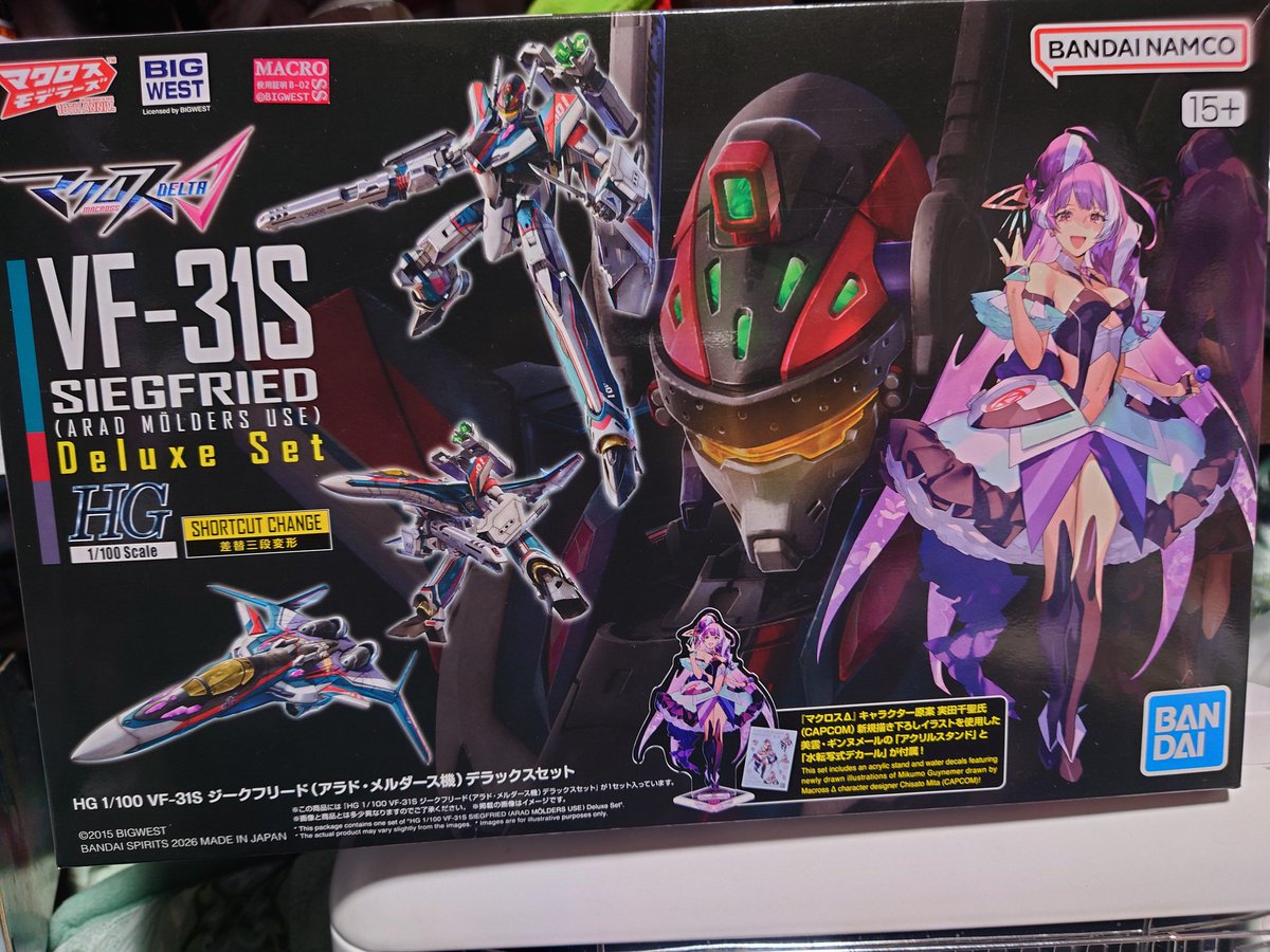 お届き物】 HG VF-31S ジークフリード(アラド・メルダース機