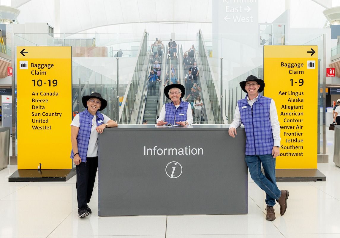 Looking for a great way to give back?

Denver International Airport is looking for volunteers to help travelers with wayfinding and general questions — a small role that can make a big difference.

Bonus: free airport parking + dining &amp; retail discounts.

flydenver.com/volunteer
