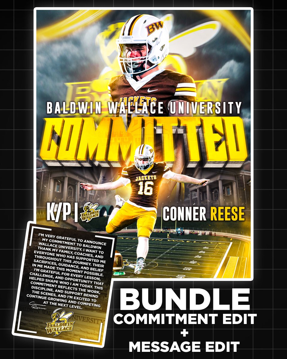 Need a College Commitment Graphic?   

Bundle Graphic and Message For a Deal (DM For Pricing)  

(Football, Basketball, Baseball, Hockey, more) Hit Me Up!