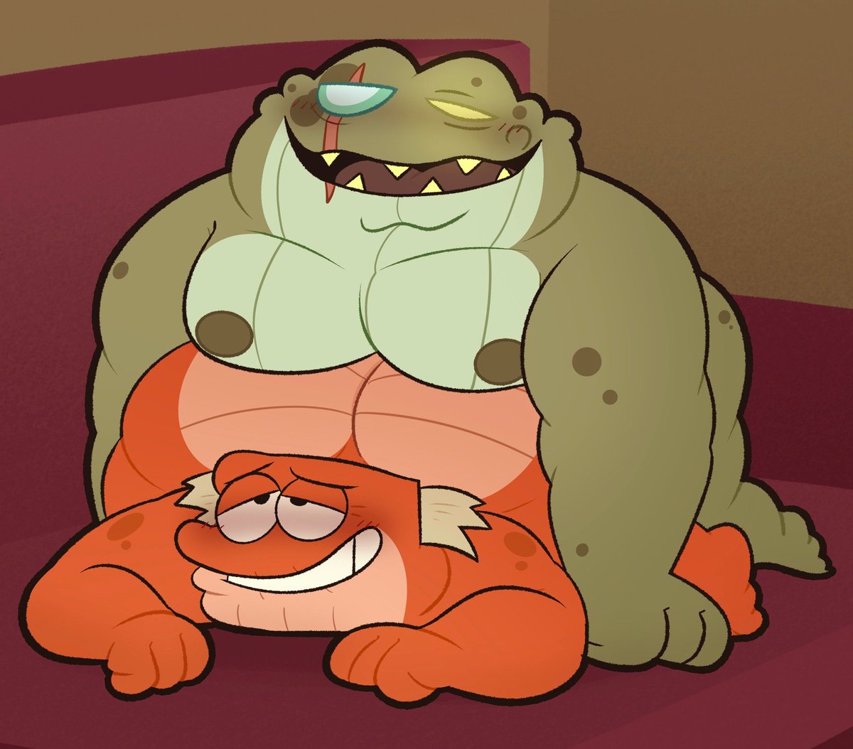 My friend c0mmissi0ned <a href="/AnukkyT/">🔞🩷AnukkyT🩷🔞</a> to make this piece of Grime and Hop pop having some intimate time together since valentine's day is right around the corner