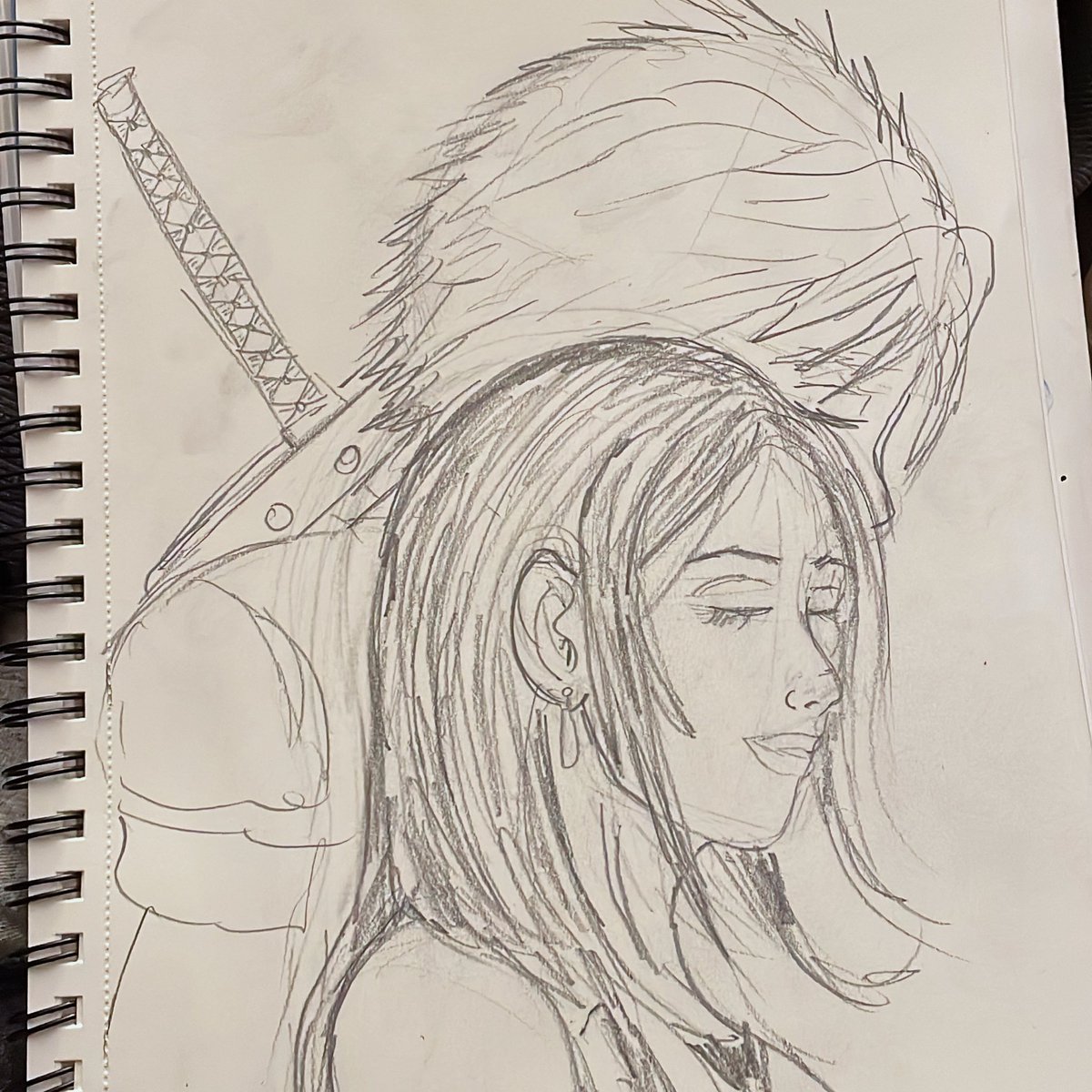 Some Cloud and Tifa.

#drawingartwork #cloudandtifa #finalfantasy7 #videogameartwork #makingarteveryday