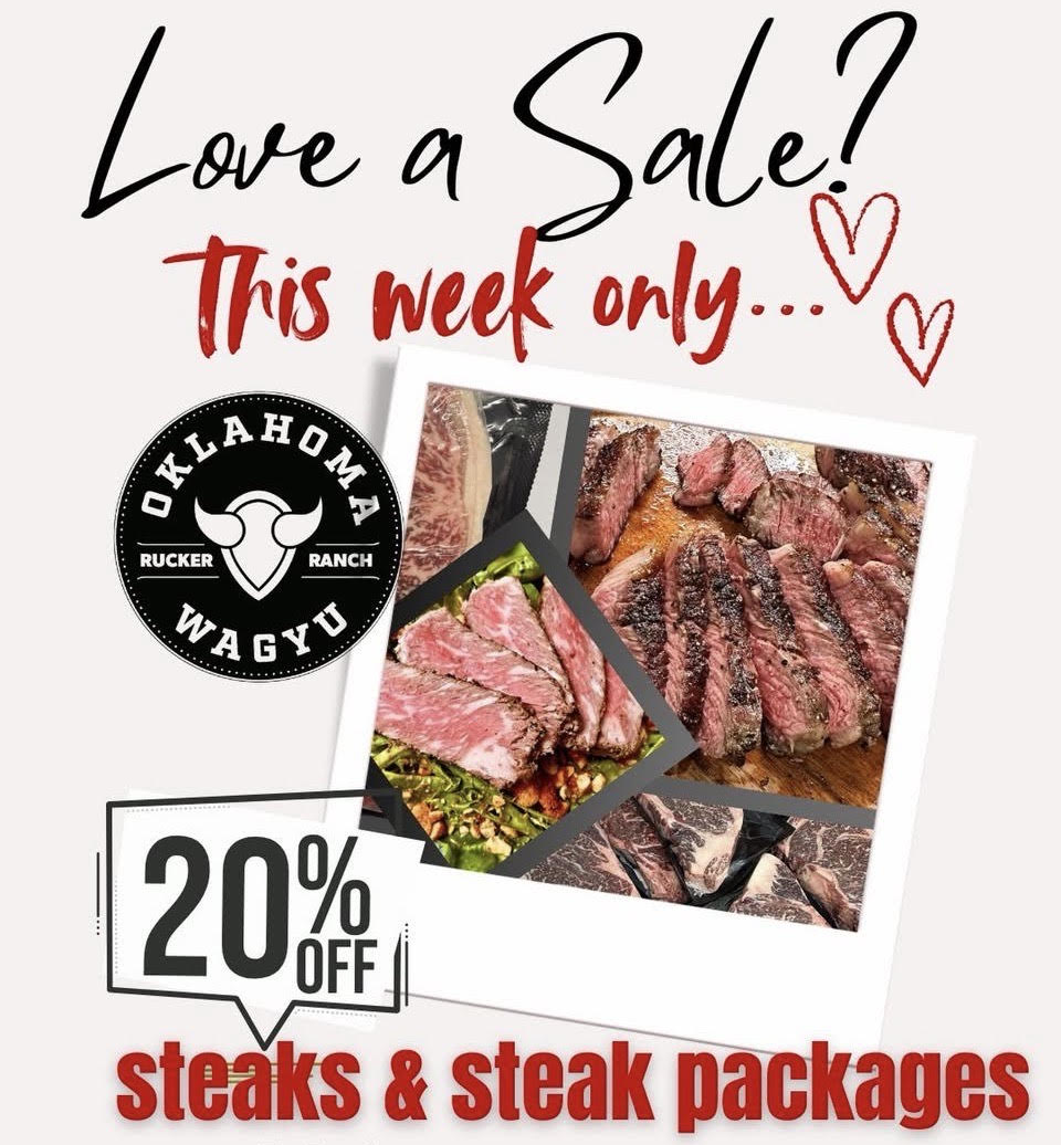 Have you made plans yet?!?!?
4 DAYS LEFT - Valentines Day Sale on Steaks!! Oklahoma Wagyu.... - mailchi.mp/oklahomawagyu/…