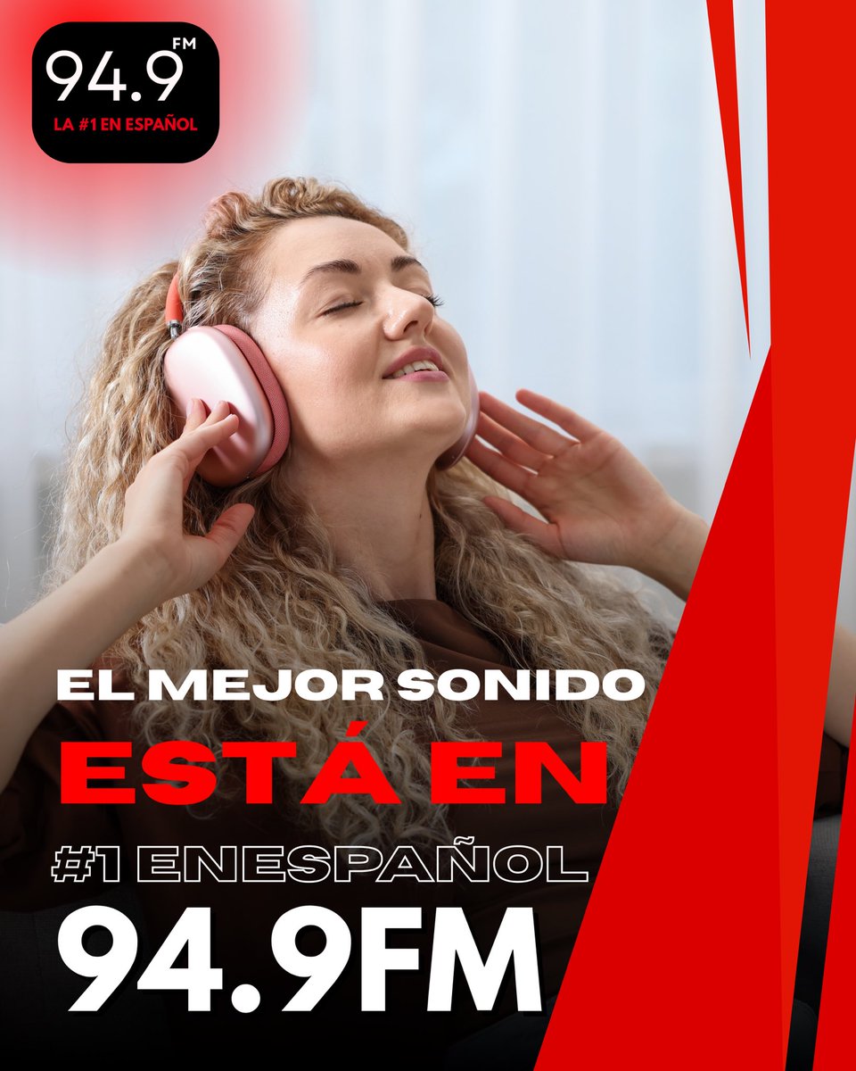 El mejor sonido está en la #1 en español: 94.9 FM 📻🔥

Súbele al volumen y quédate con los hits que te acompañan todo el día.
¿Ya estás en frecuencia? 🎶✨

#949FM #La1EnEspañol #MusicaEnEspañol