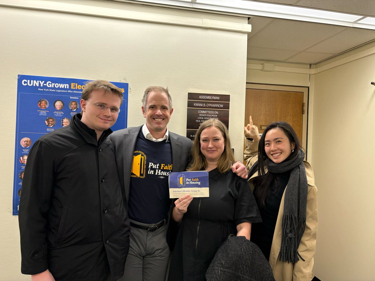 Took my first trip Albany yesterday for a rally &amp; lobby day with <a href="/NYFaithHousing/">NY Faith Housing</a>, <a href="/OpenNYForAll/">Open New York</a>, <a href="/Sen_Gounardes/">State Senator Andrew Gounardes</a>, <a href="/NYAMCunningham/">Assembly Member Brian Cunningham</a>, <a href="/hsnyorg/">Housing Solutions of New York</a> &amp; more! 🏘️ 

🔗 Learn more about the Faith-Based Affordable Housing Act &amp; sign the petition: nyfaithhousing.org