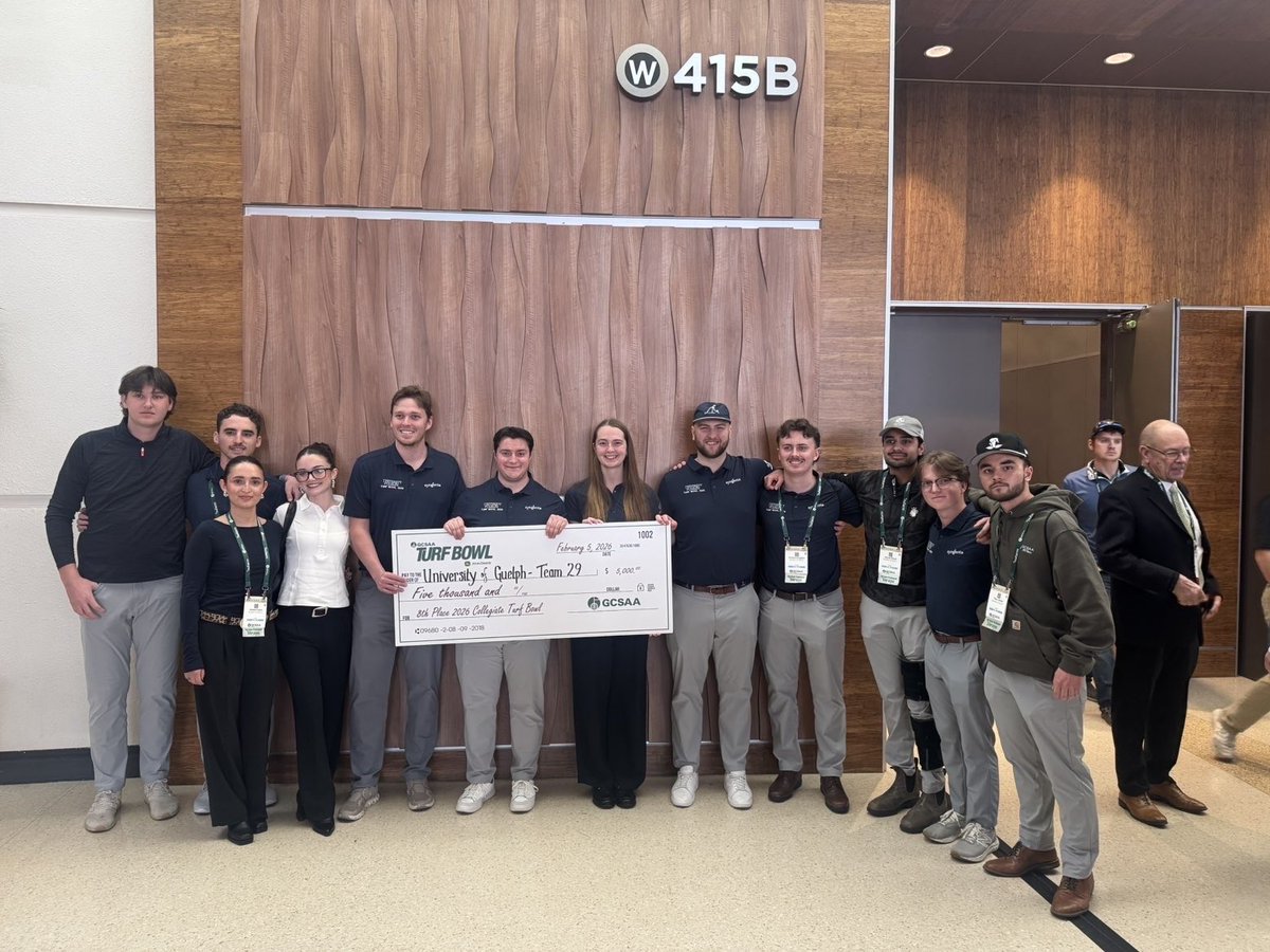 University of Guelph Turf Club tweet media