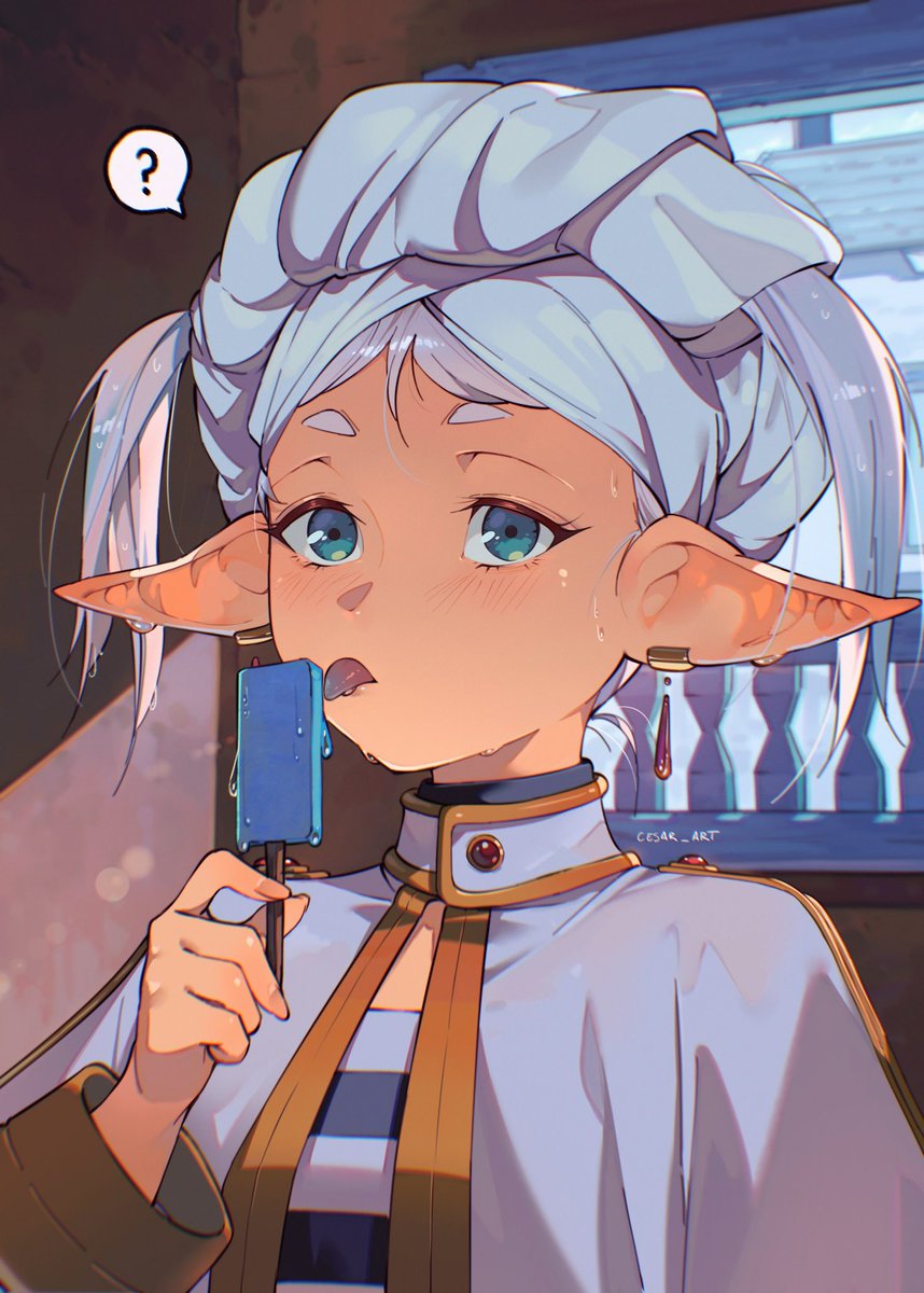 cesar_art456's tweet image. Everyone was talking about scene where frieren was crying but I love this one more haha :B what you guys think which one was better ? 😂