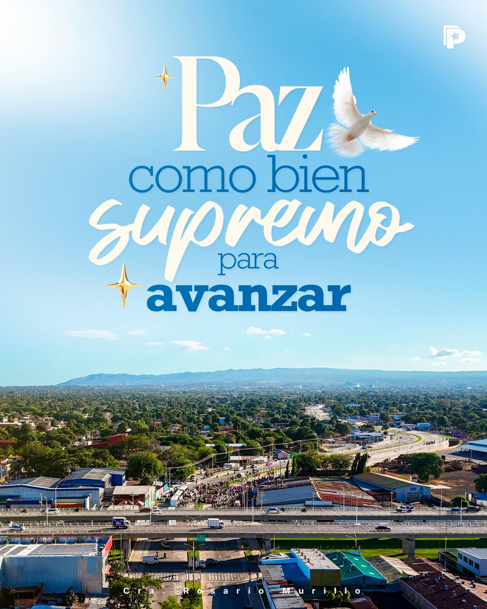 Con unidad, trabajo y paz  🇳🇮 seguimos avanzando por el bienestar de las familias nicaragüenses, creando oportunidades y construyendo un futuro con más desarrollo y esperanza 🕊️.