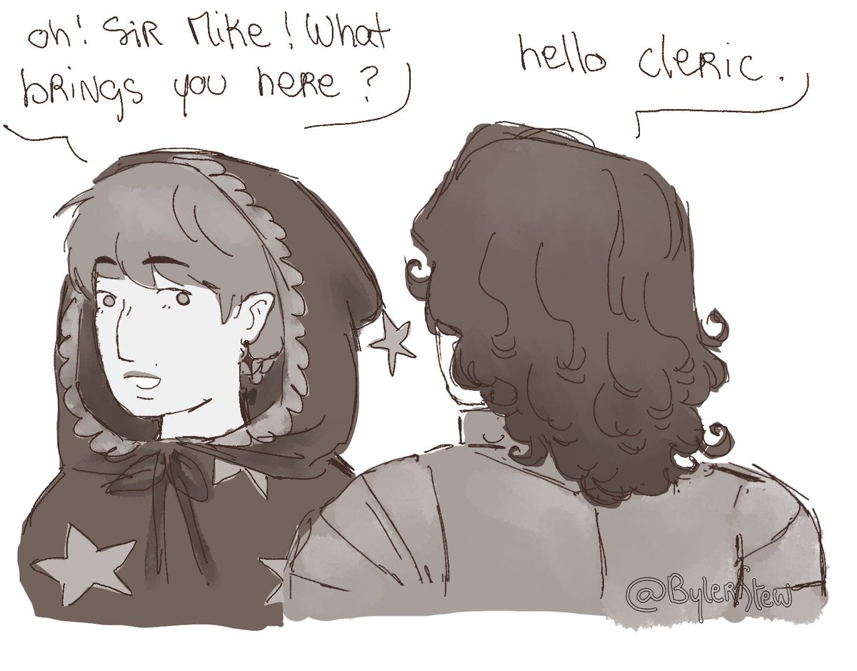 BylerStew_'s tweet image. Cleradin burger 🤤🤤 except the cleric is a bit too cute for Sir Michael… 4/8, next part below