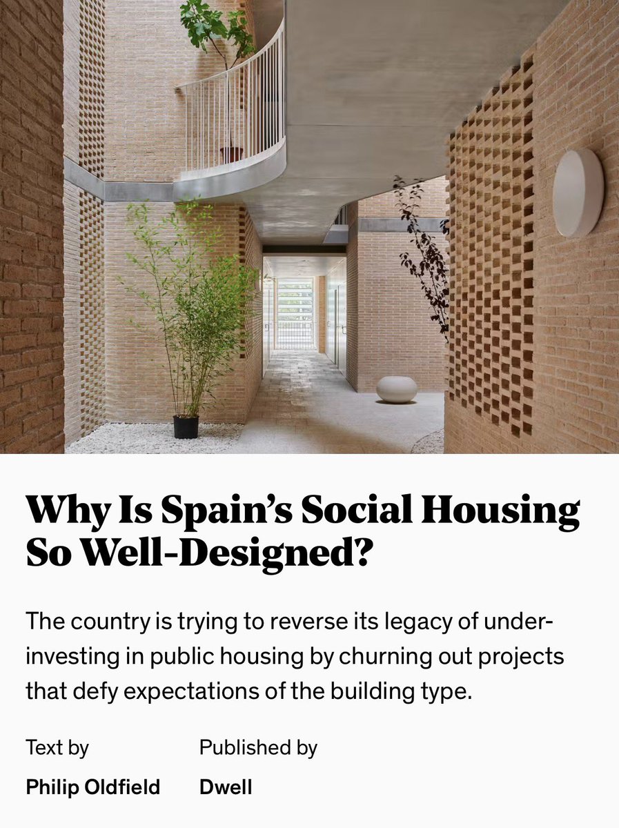 SustainableTall's tweet image. Spain is also building some of the best social housing there is out there! 

An article by me…

dwell.com/amp/article/wh…
