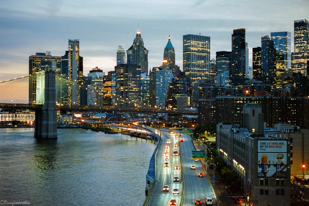 Manhattan Skyline on 35mm Film