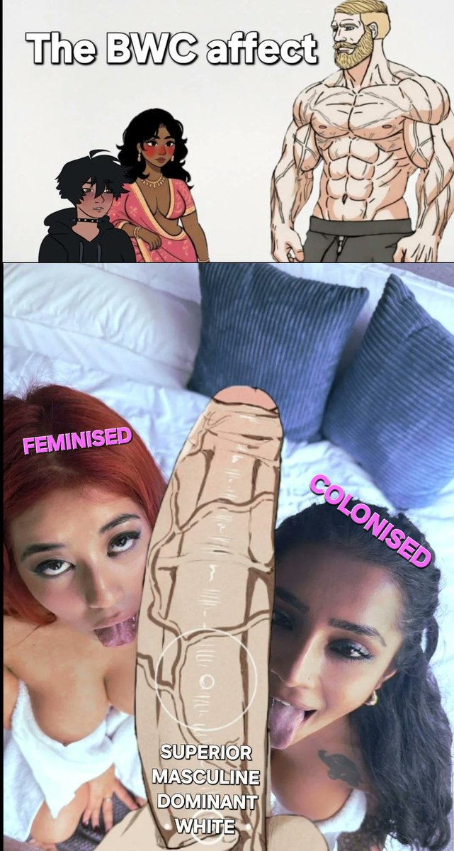brownbetashaz's tweet photo. This is the effect of a real man. When a white man towers over a beta brown couple, they both immediately fall to their knees on submission. The big white cock turns them feral and into utter cock sluts

#bleached #bwc #cuck https://t.co/GP0NI0XZvV