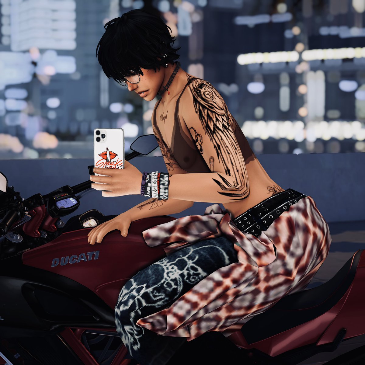 adaezesims's tweet image. tried my pookie pooh @morosesims new poses with my babies druid and angel 😋