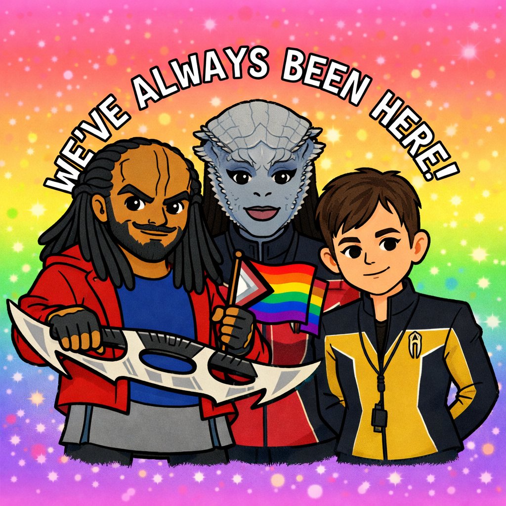 Star Trek is queer now, just as it always should have been 🥹🌈🖖

🏳️‍⚧️🏳️‍🌈 Even Roddenberry knew it 🏳️‍🌈🏳️‍⚧️