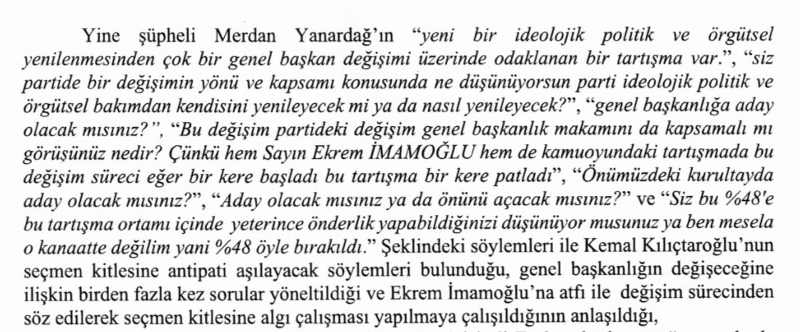 164 sayfalık casusluk iddianamesini okudum.
4 bin sayfalık iddianameden sonra hiç de zor olmadı.
Hayatımda gördüğüm en deli saçması iddianamelerden biri olduğu için ayrıca zor olmadı.
Hüseyin Gün’le ilgili olan 120 sayfayı Silivri yolunda okudum.
Merdan Bey’le ilgili olan kısmı