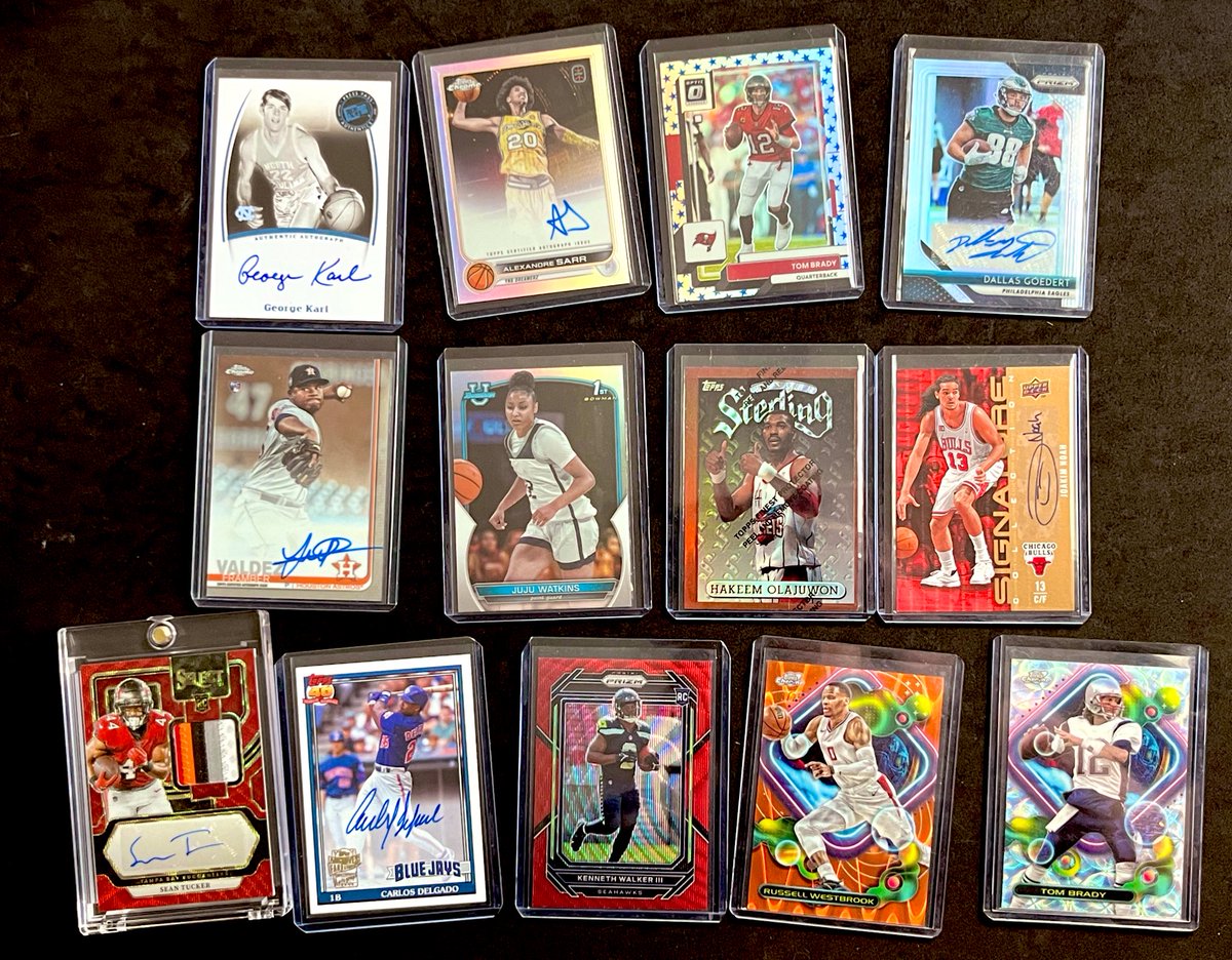 CR_cards's tweet photo. 🚨 February stack deets 🚨

We’ll be back on the timeline next week for two day sale!

🗓️- February 11th &amp; 12th
💥- Plenty of⚾️, 🏀, and 🏈
💵- $1 - $100+

Below is a preview. Everything is available for pre stack.

Repost this tweet for a chance at $20 in stack credit! https://t.co/RkiWs6Ipeu