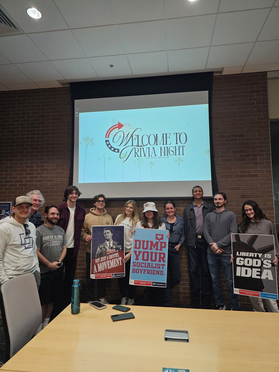 The University of North Florida <a href="/tpusastudents/">TPUSA Students</a> Chapter had a (very) competitive Trivia Night last night for their Chapter meeting! These are such bright students who always come up with new ideas to bring students in to join <a href="/TPUSA/">Turning Point USA</a> on their campus.