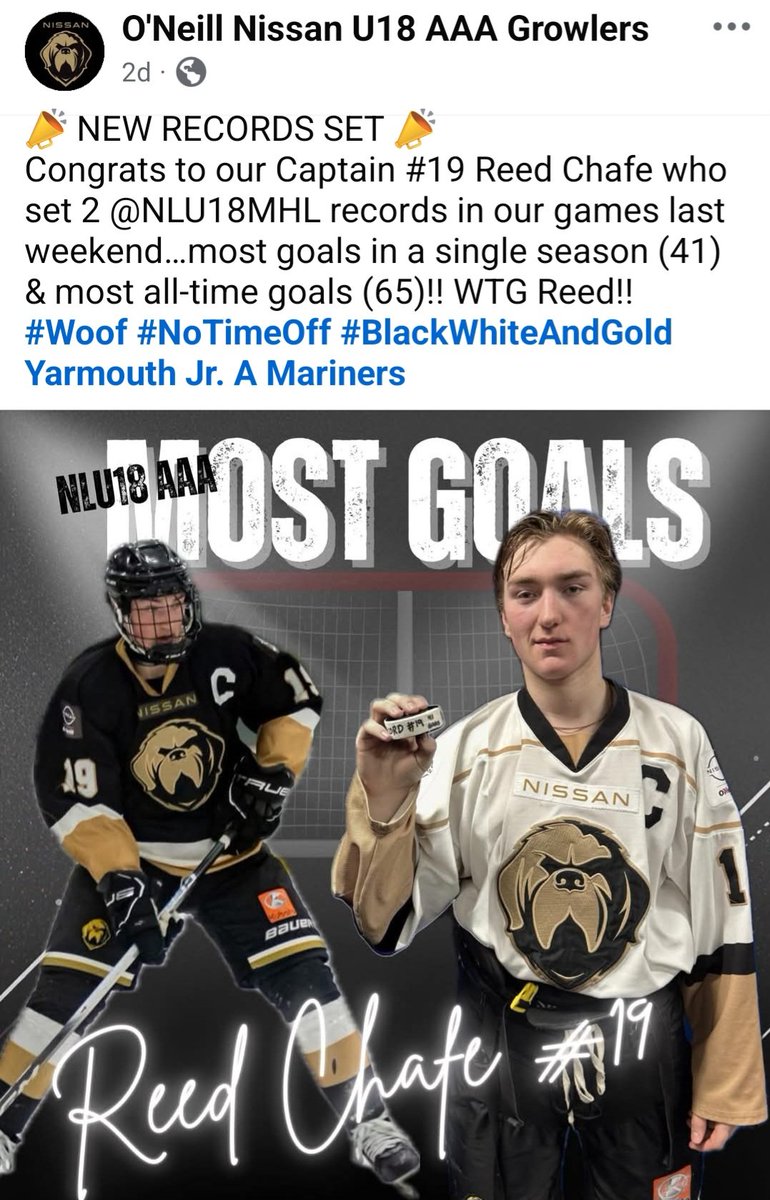 All this AND Captain of OD, on Team Canada for Ball Hockey- oh yeah, and first class honors. Keep being you, Reed! #PatriotPride <a href="/NLSchoolsCA/">NLSchools</a> <a href="/ODHockey/">OD Hockey</a> <a href="/AAAGrowlers/">O'Neill Nissan U18 AAA Growlers</a>