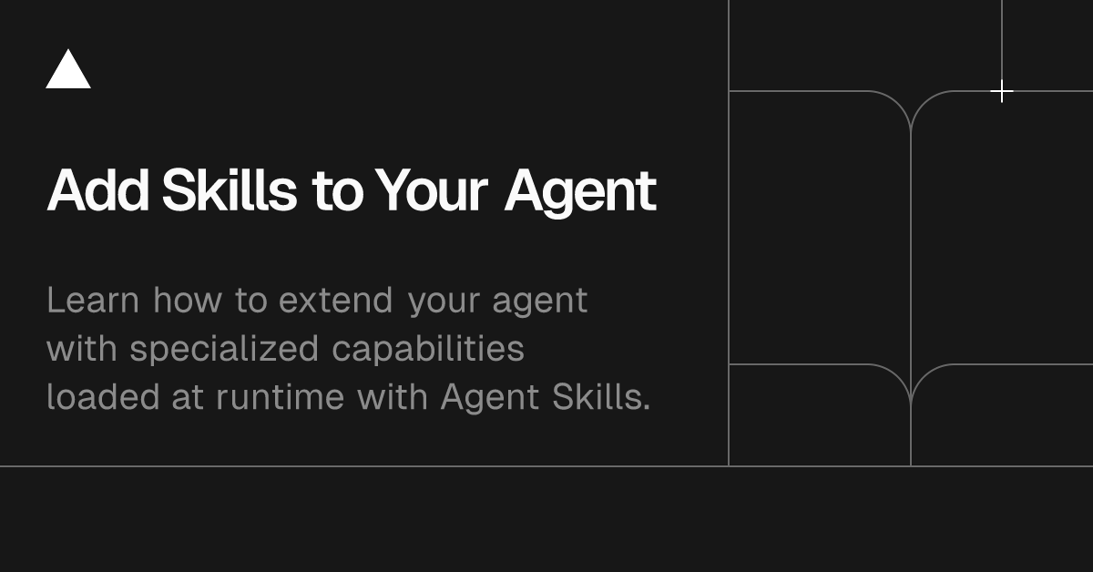 nicoalbanese10's tweet photo. New @aisdk recipe: adding skills to your agent!

Let's look at how it works: https://t.co/xq1HUx62Ja