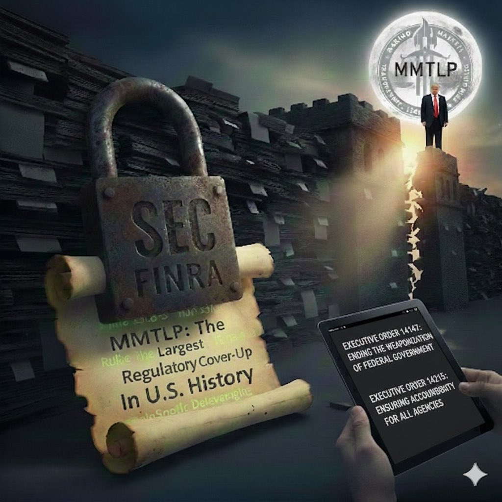 The MMTLP community has long called for a "full forensic audit" of the blue-sheet data (trading records).

Under Executive Order 14147,
The President could technically direct the <a href="/SECGov/">U.S. Securities and Exchange Commission</a> Chairman Paul S. Atkins (<a href="/SECPaulSAtkins/">Paul Atkins</a>) to "review the circumstances" of the $MMTLP halt as