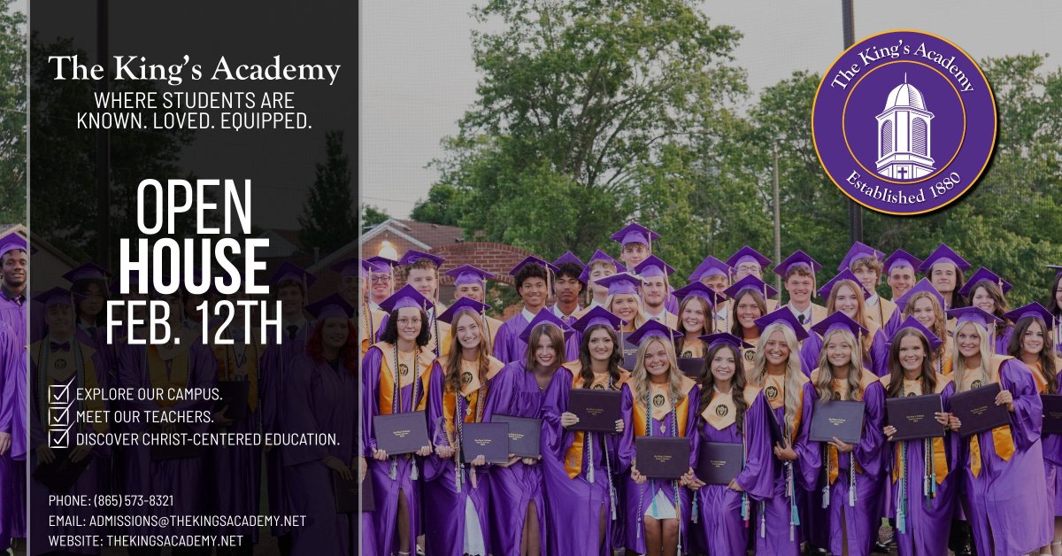 TKASeymour's tweet photo. 🚨 Help us spread the word🚨
If you love The King’s Academy, this is your moment to help others discover it too. 
Know a family that’s exploring schools for next year? Share this post. Text a friend. Invite a neighbor. 
Sign up here: https://t.co/HDRJBD9ZOh
#TKALionsTN https://t.co/kTYGk9475W