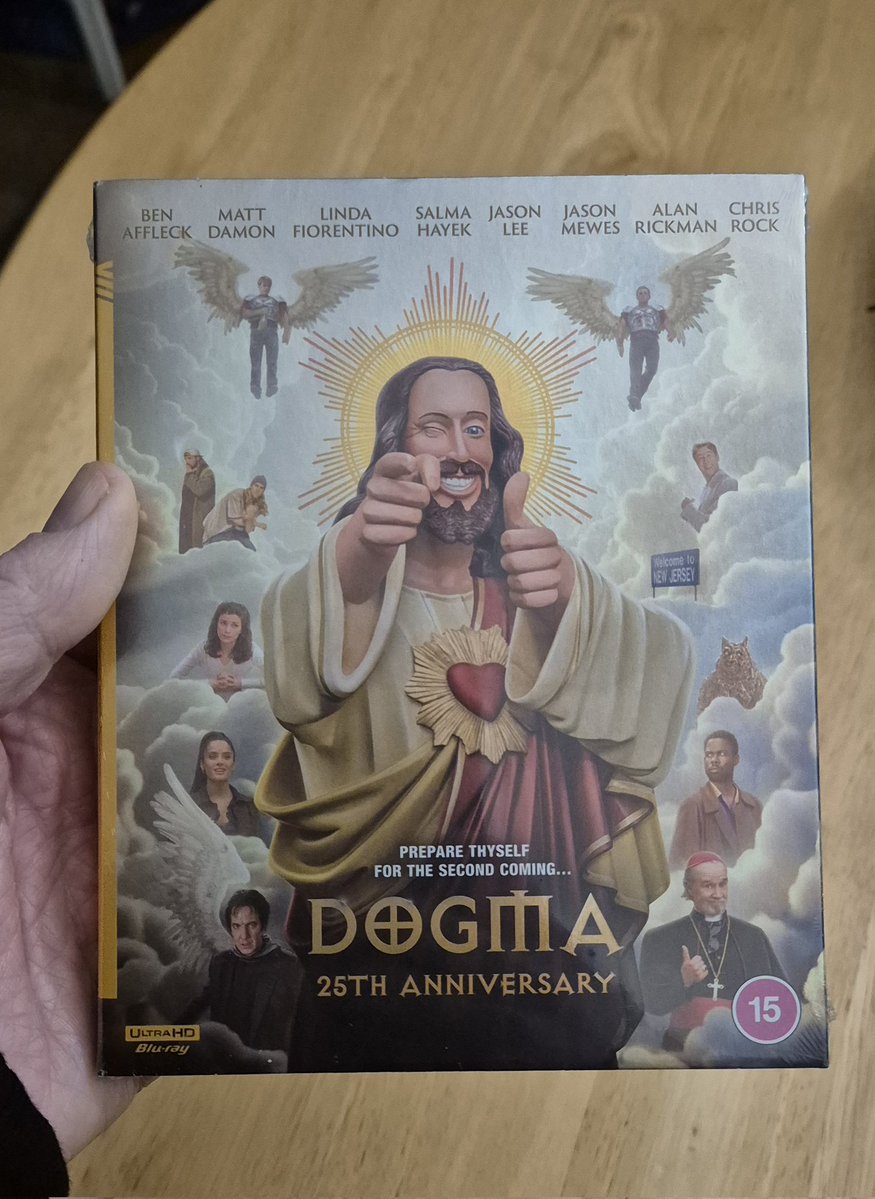 Holy heck!

I have it! It's real! I no longer have to handle my DVD copy with archivists white cotton gloves.

#Dogma 

<a href="/ThatKevinSmith/">KevinSmith</a>