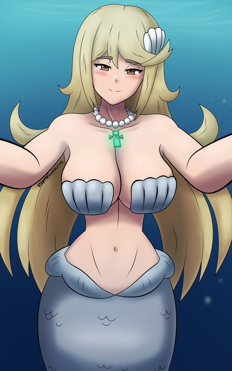 Mermaid Pyra and Mythra holding you close underwater :)