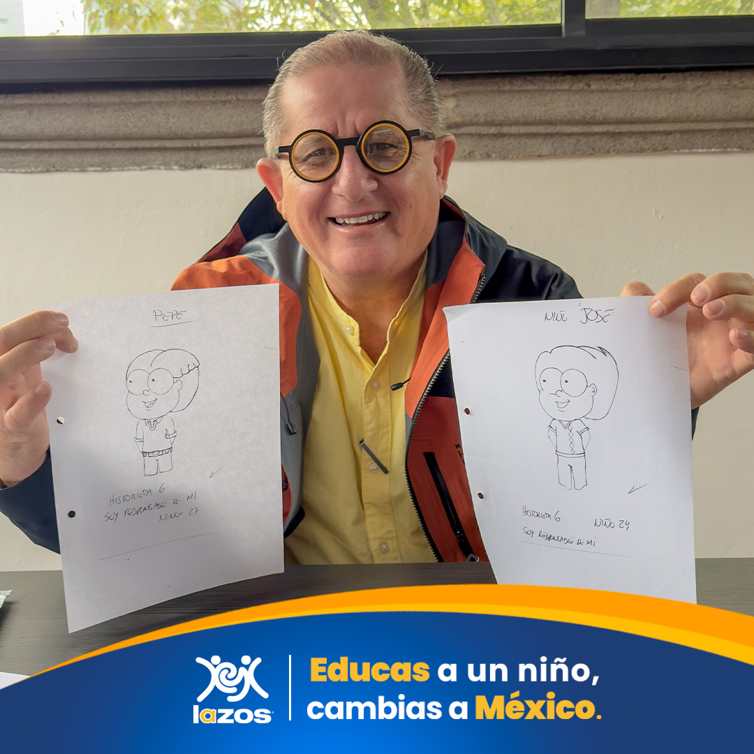 Recibimos la visita de Lorenzo Galván, creador de los personajes de Con Lazos Descubro lo Bueno, cuyos derechos de uso nos donó generosamente desde 2009.✨Gracias, Lorenzo, por regalarle a miles de niñas y niños personajes que hoy forman parte de su historia.📚