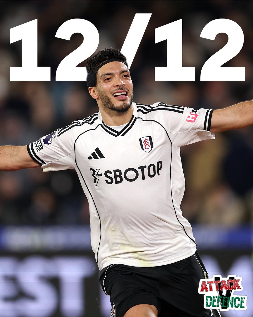 PL history for Raúl Jiménez. 😮‍💨

The Mexican international becomes the first player to convert 12 penalties from 12 attempts. 🎯

attackvdefence.com

#AttackVDefence #FantasyFootball #PremierLeague #GW24