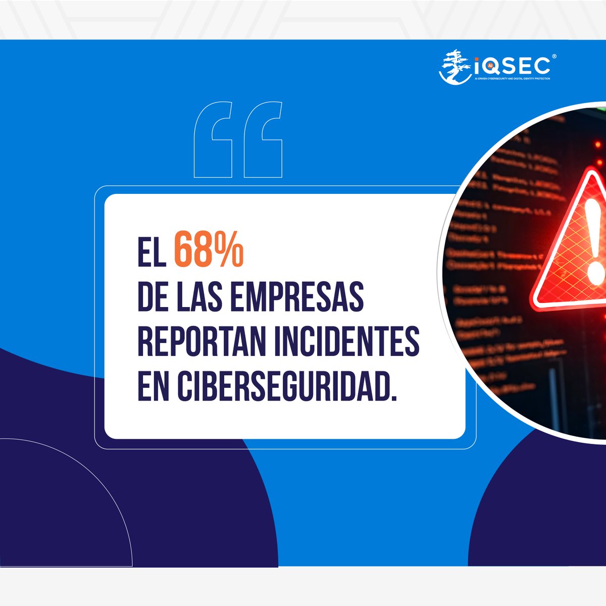 IQsec's tweet photo. 🚨 Invertir en ciberseguridad sin estrategia genera costos y brechas críticas. En #IQSEC alineamos la seguridad al riesgo real y al negocio. Convierte la ciberseguridad en ventaja competitiva 👉 https://t.co/trtURZMTHD https://t.co/bJ63xWNe6D