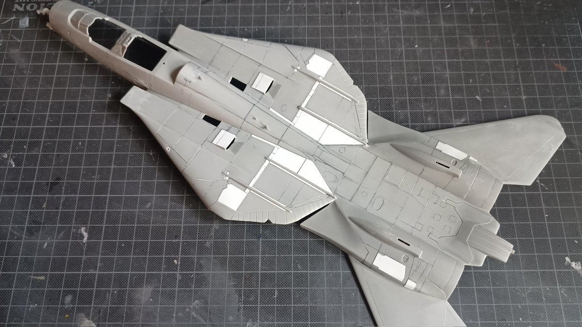 モノグラム 1/48 F-14A
楽しかった横浜が終わって平常運転。トム猫はよく分からない感じになってます。リベットは塗装後に打とう。
