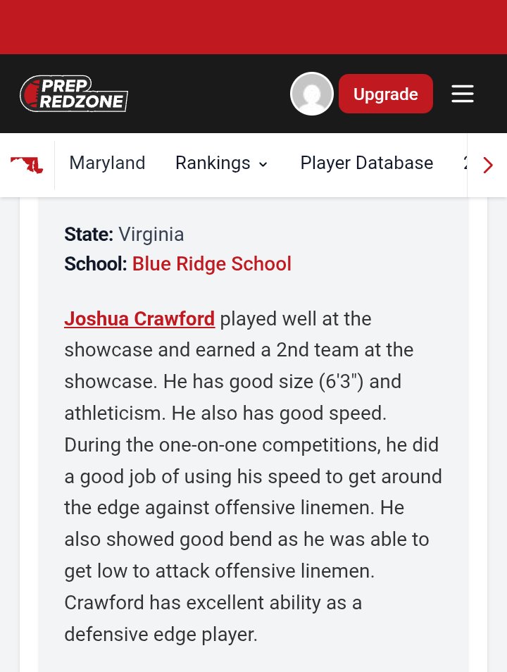 JoshCrawford08's tweet photo. Thank you for the write-up @footballcoach79 really appreciate the chance to compete @PrepRedzoneVA.
@Jahlil_Puryear @TimThomasBRS @CoachTMcCormick @CSAPrepStar @brsbaronsfb https://t.co/a0HbgZovUP