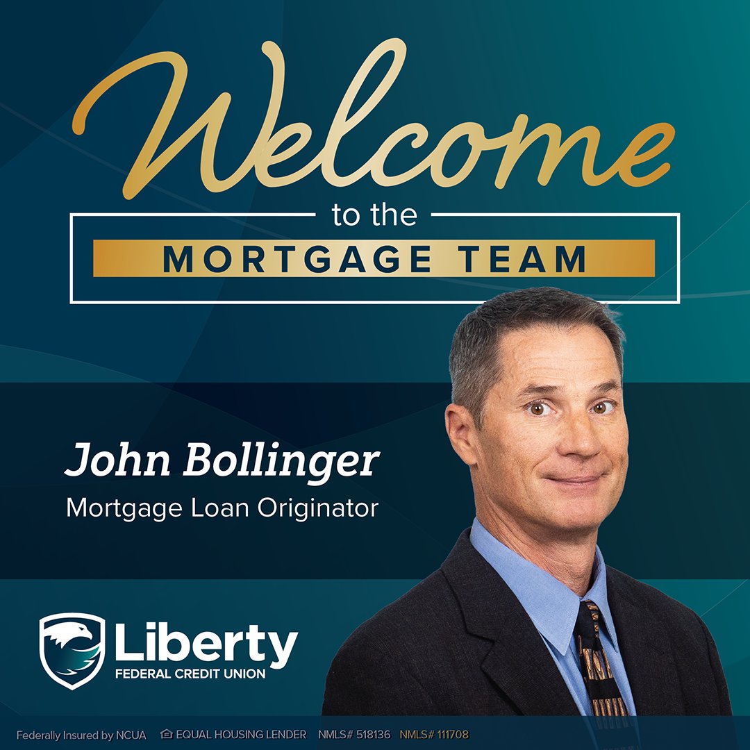 Liberty FCU is excited to announce the newest addition to our Louisville area mortgage team, John Bollinger! Reach out to John to discuss your mortgage needs at jbollinger@libertyfcu.org, (502) 257-8636, or apply for a loan now at bit.ly/4qiT6oy