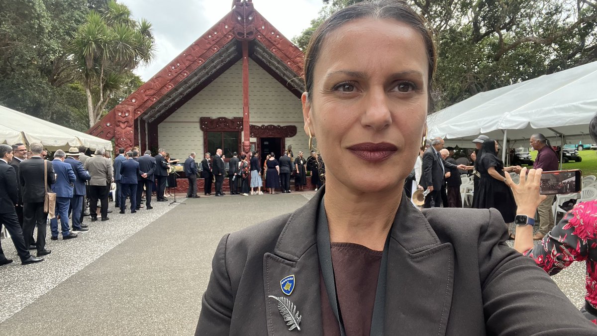 KosovoinAUS's tweet photo. 🇽🇰Ambassador @JBerdynaj attended the events marking the 186th anniversary of the signing of Te Teriti o Waitangi. At Waitangi Treaty Grounds, she was privileged to convey Kosovo’s profound respect for this historical achievement
#WaitangiDay2026 
🇽🇰in🇳🇿 https://t.co/n8dZf7p4qU
