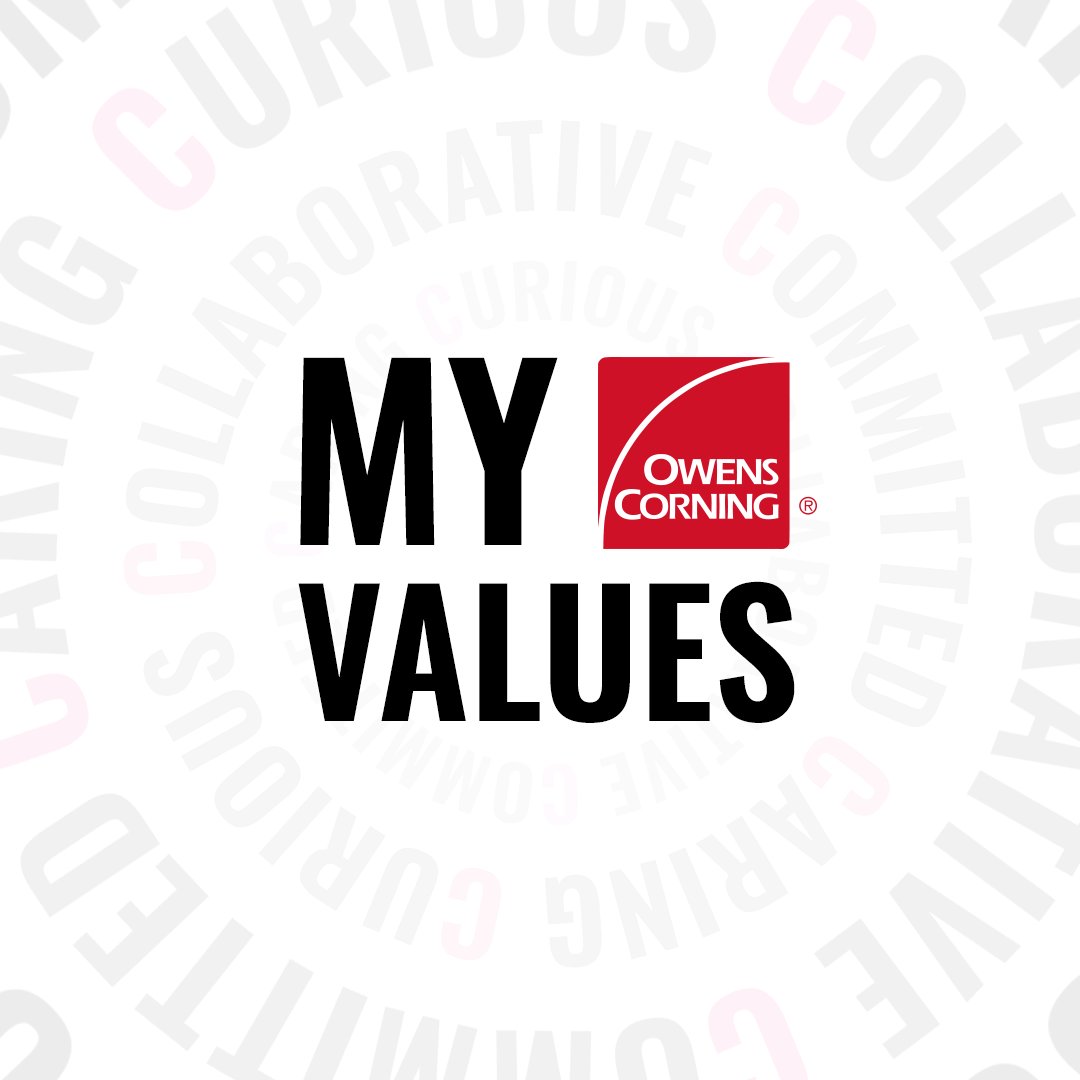 OwensCorning's tweet image. Our company values describe who we are through the lenses of what we believe &amp;amp; how we behave. Hear from some of our team members on what it means to be caring, curious, collaborative, and committed.
#WeAreOwensCorning #Caring #Curious #Collaborative #Committed
