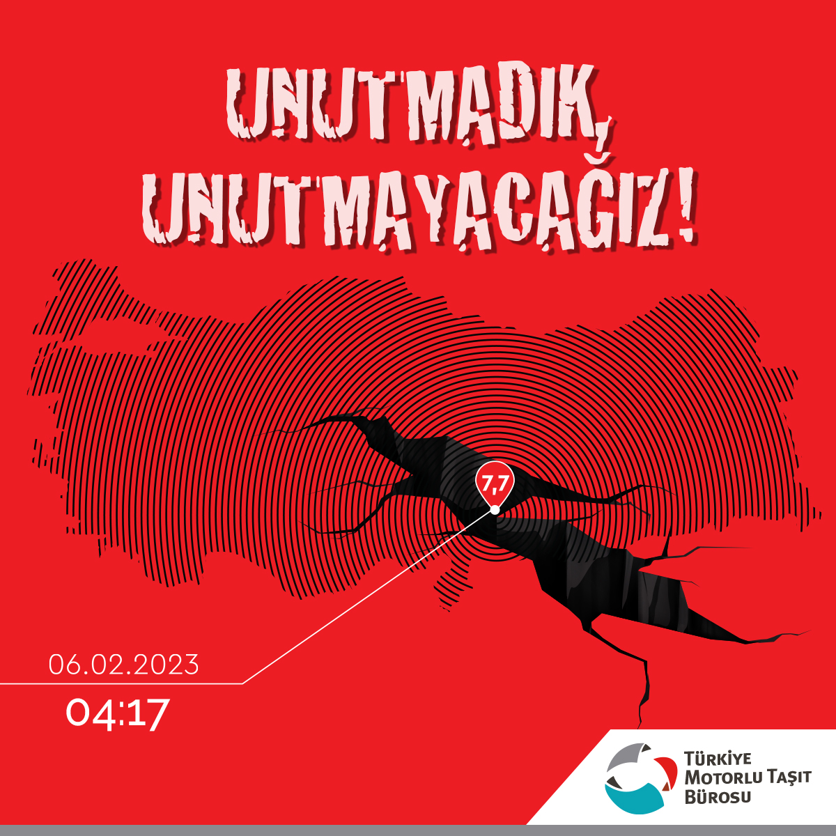 Ülkemizin deprem kuşağında olduğu gerçeğini unutmadan, deprem ve doğal afetlere karşı farkındalığımızla önlemlerimizi alarak yaşamalıyız.
6 Şubat 2023 yılındaki Kahramanmaraş depreminde hayatını kaybeden vatandaşlarımızı rahmetle anıyoruz.
#6şubat #kahramanmaraş #deprem