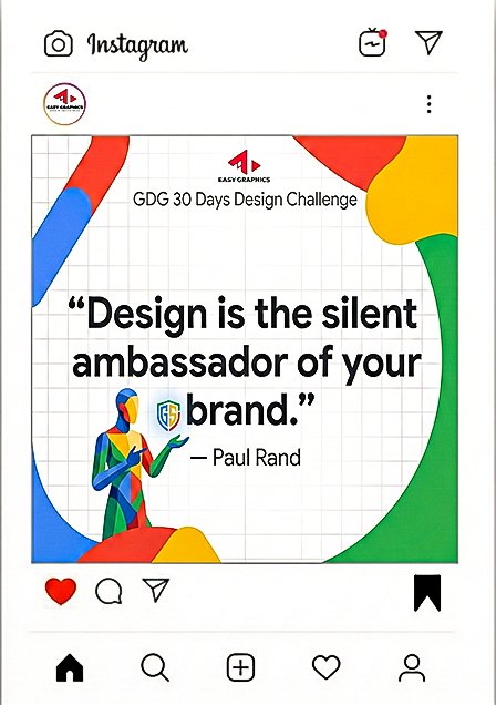 israel_Bjay's tweet photo. Day 5: Quote Design 

Participating in @gdgoc_funaab
#GDG30DaysDesignChallenge 

Today is about Quote Design 

"Design is the silent ambassador of your brand." — Paul Rand 🎨

Your Design are doing the talking before you even say a word. Are you sending the right message? https://t.co/1pbehStBOG