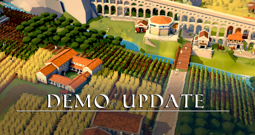 Hey everyone, we've got an update for the demo with two new buildings - Villa Rustica and Columbarium! Here's the more detailed update notes: store.steampowered.com/news/app/24265…