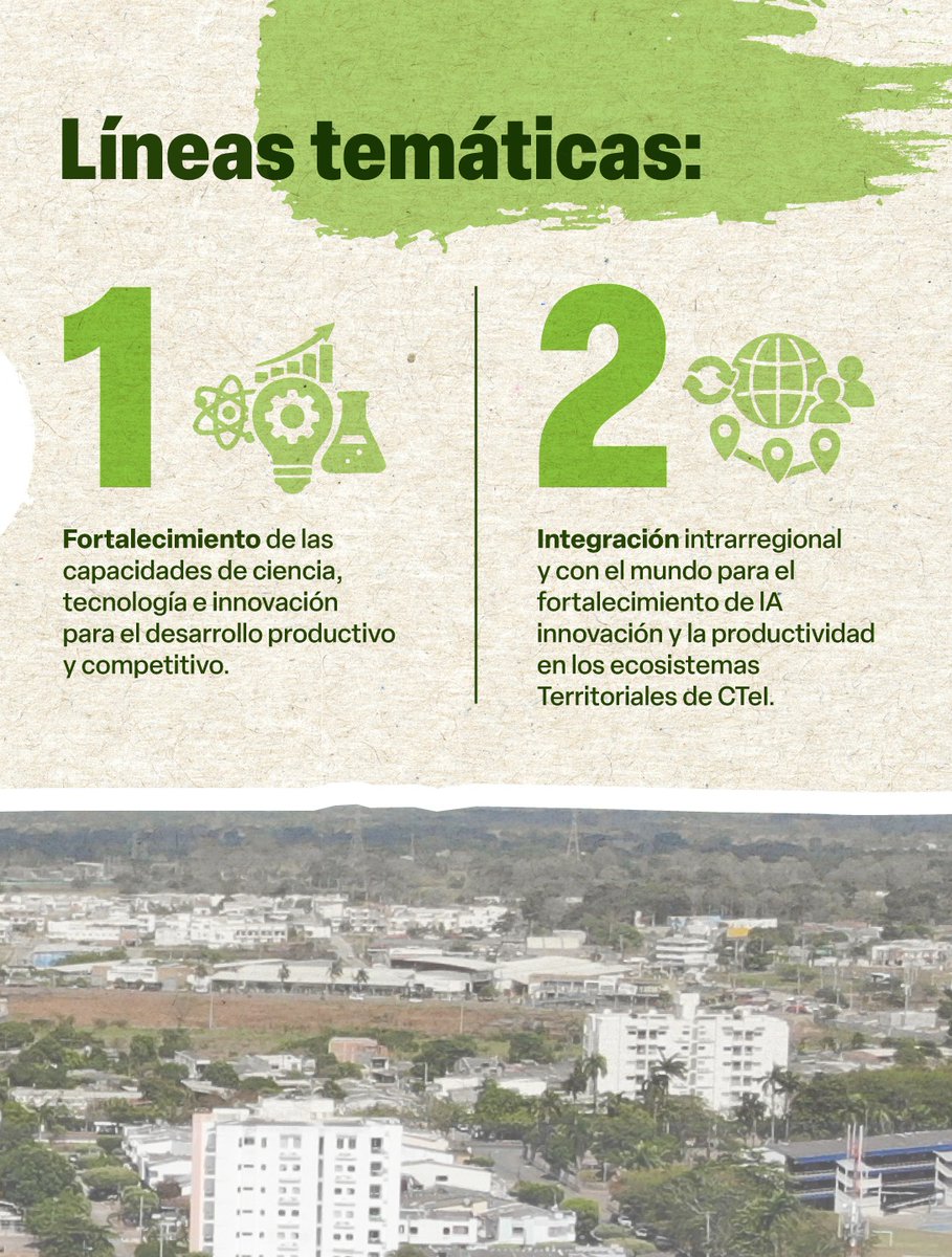 MincienciasCo's tweet photo. 🔬 Fortalecimiento de capacidades en CTeI.
🤝 Articulación entre actores del Sistema Nacional de Ciencia, Tecnología e Innovación.

📅 Cierre: 27 de febrero de 2026

Consulta más información aquí: https://t.co/9QOXu78BIu https://t.co/ud8axI7iru