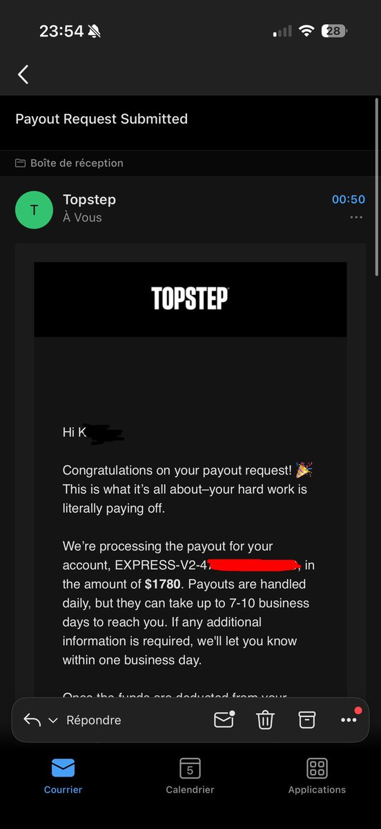 4ro556's tweet photo. 🤲🏽🎉🎉
After more than a year of struggle,
First Payout on @Topstep
@MichaelPatak https://t.co/ctqjrr5Dhx