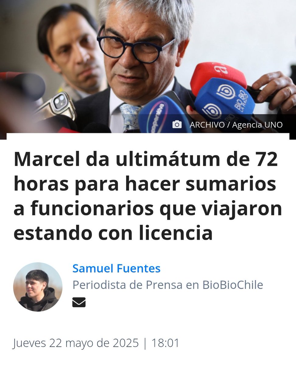Gobierno de promesas y cero resultados: Marcel prometió sumarios por licencias médicas fraudulentas… hoy 21.000 casos abiertos y la impunidad sigue reinando. 💥 #Chile