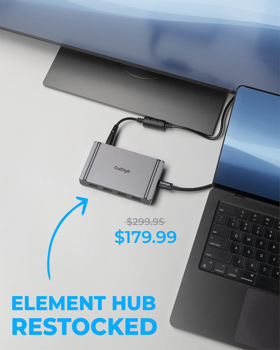 CalDigit tweet media