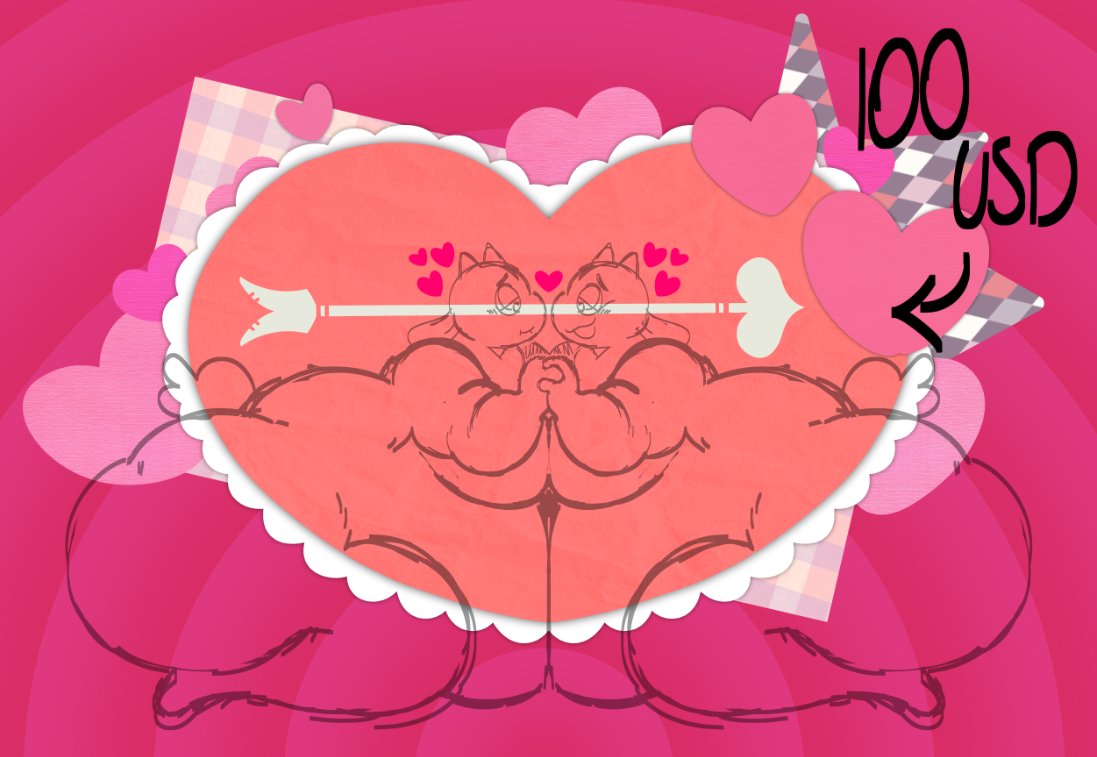 SleepyNezu's tweet photo. ♥️Valentines YCHS♥️
will be open all month ! DM me if interested :)  
Finished examples in replies !! https://t.co/IFHL8LVOsr