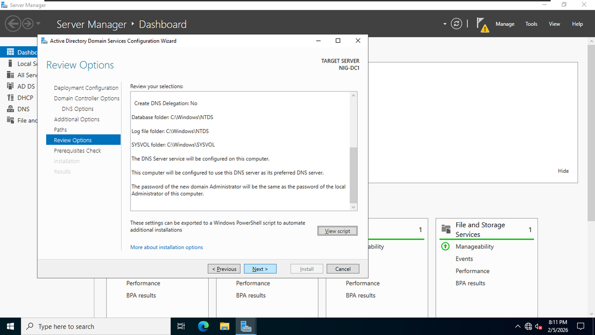 FredrickAkinwa1's tweet photo. Just completed my Active Directory lab on Windows Server 2022 using VMware Workstation Pro! 🚀 Built from scratch: domain promotion, OU hierarchy, users/groups, and basic GPOs #ITProjects, #CyberSecurity, #WindowsAdministration #ActiveDirectory #Microsoftserver #Homelabs https://t.co/XP5Jq82XF1
