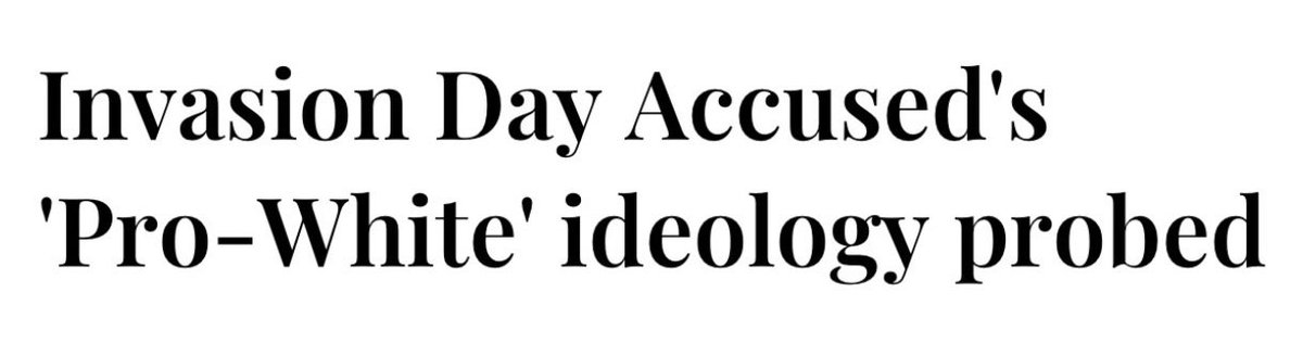 strangerous10's tweet image. Police confirm the man accused of throwing bomb at the #InvasionDay rally is a “Nationalist” radicalised by “pro-white” material.

After falsely blaming pro‑Palestinians for Bondi, will the media &amp;amp; politicians get it right this time &amp;amp; demand action to tackle Far-Right extremism?