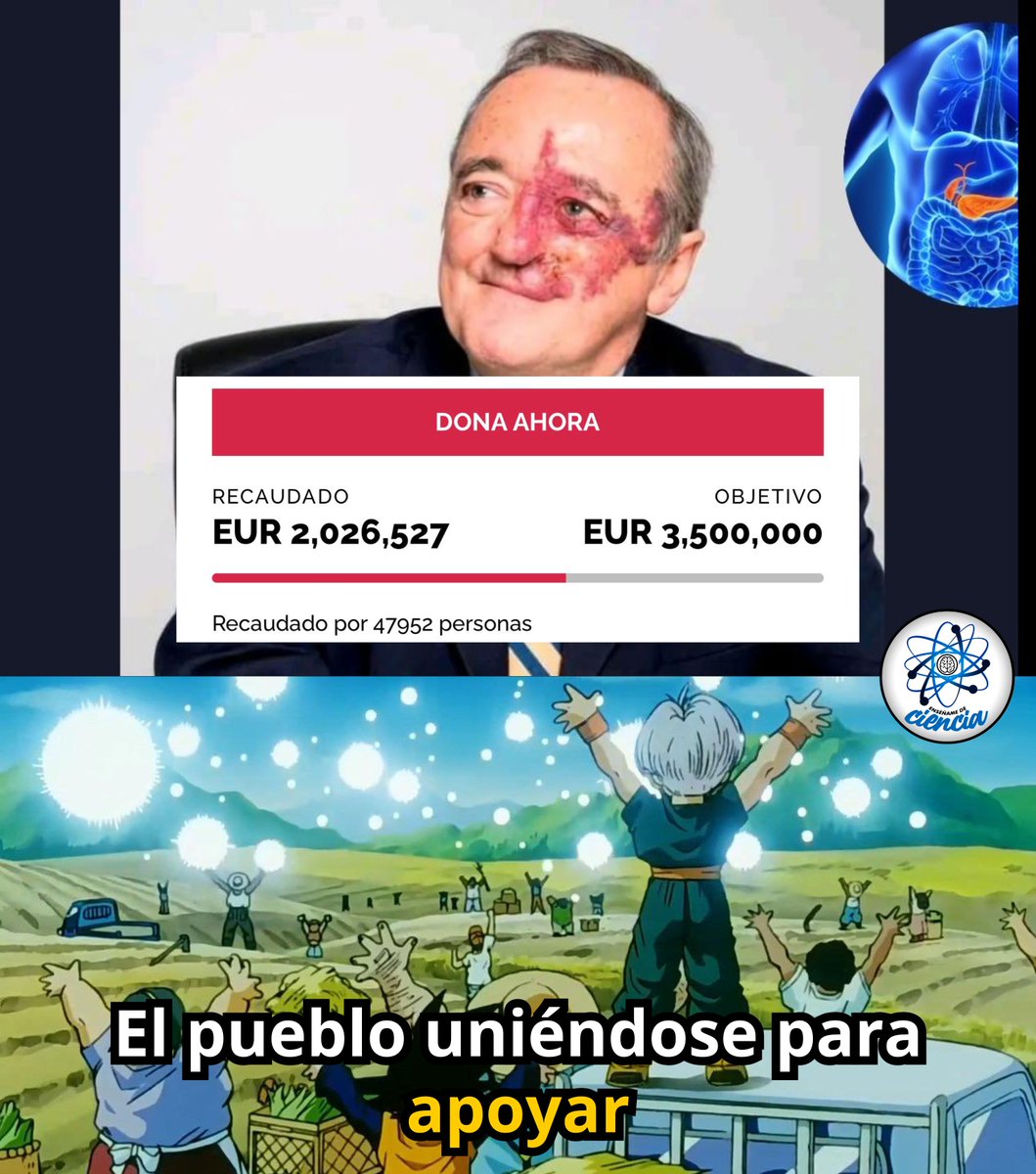 ÚLTIMA HORA🚨: Estamos a medio camino, chicos.... ¡y recuerden... el pueblo lo está haciendo posible!

El trabajo de Mariano Barbacid no es solo ciencia: es una promesa contra uno de los cánceres más letales. Es la posibilidad real de cambiar el destino de millones de personas.