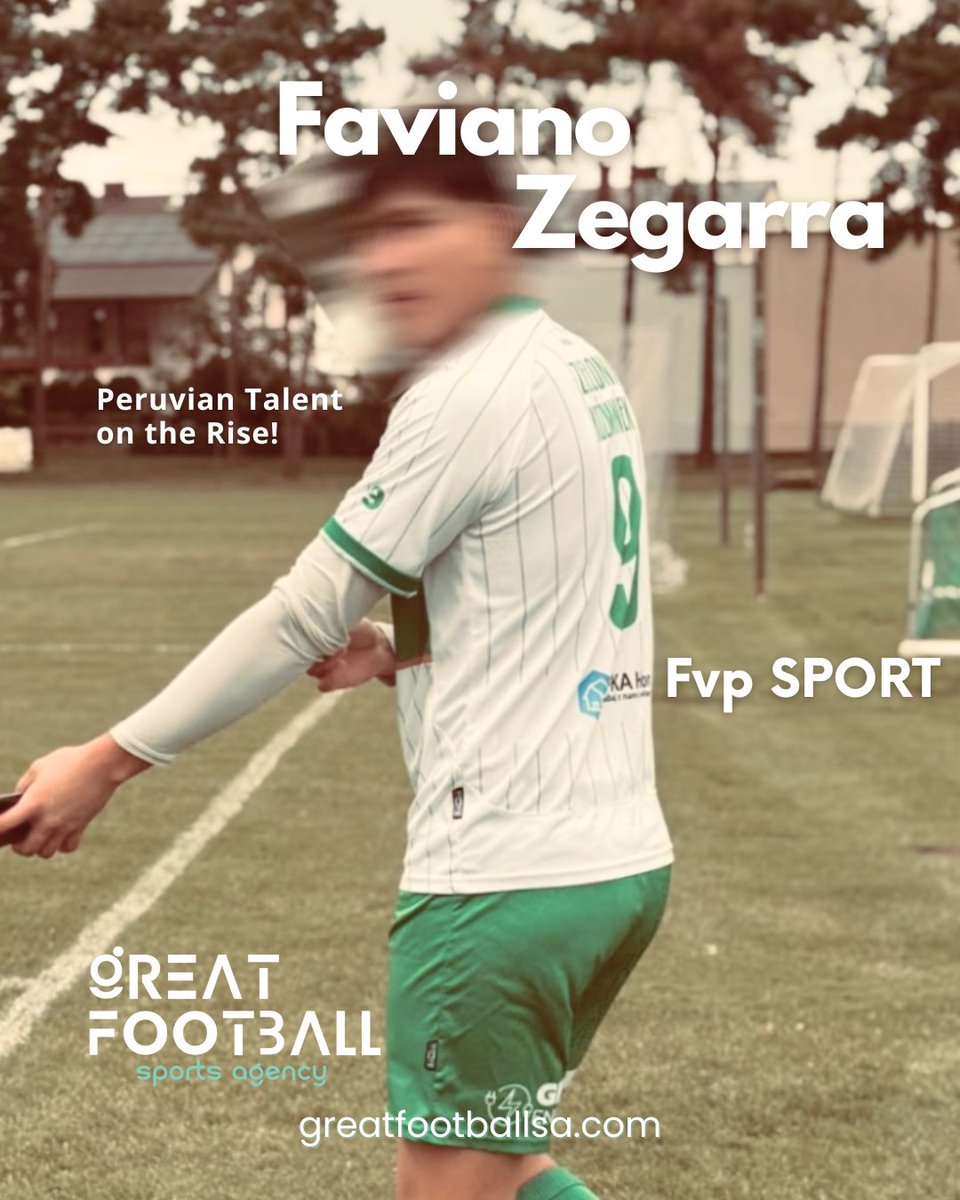 JFLOREN's tweet photo. Proud to present Faviano Zegarra 🇵🇪⚽

At GreatFootballSA and fvpsport, we represent Joseph Faviano Zegarra, a 20-year-old Peruvian striker rising in Europe with power and goal-scoring instinct.

The future of Peruvian football. 🚀 https://t.co/0qMe6CZY9b